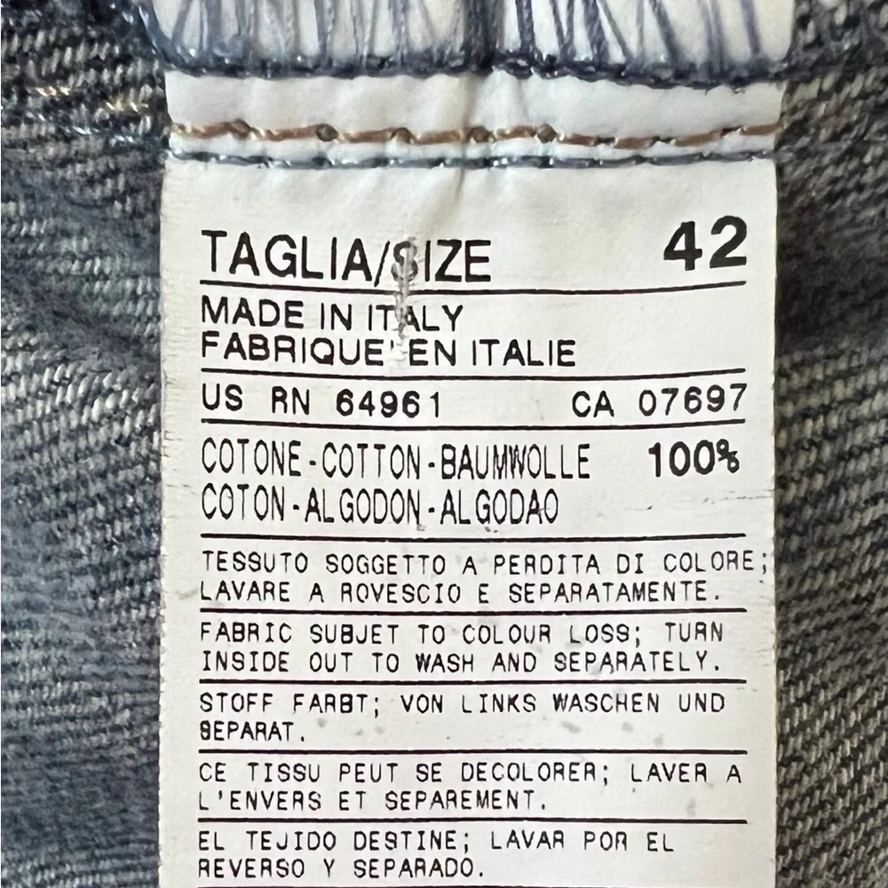 United Colors Of Benetton Blue Denim Distressed Skirt - Picture 4 of 6